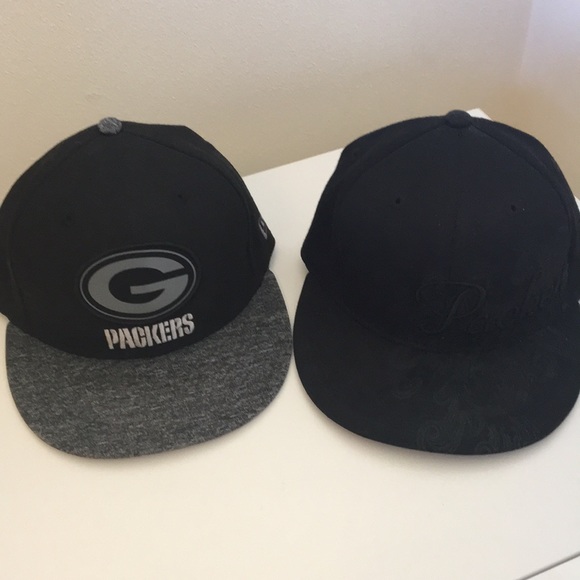 Nfl Accessories 2 For 20 Mens Fitted Green Bay Packers Hats Poshmark